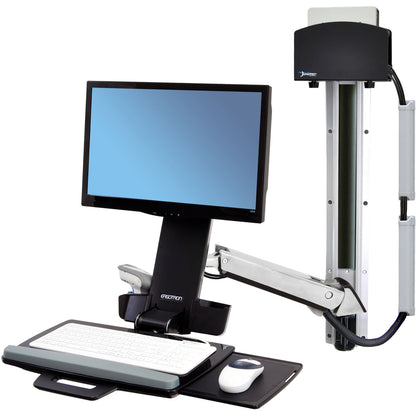 Support multi-composants Ergotron StyleView 45-273-026 pour écran plat, clavier, processeur - Aluminium poli 45-273-026