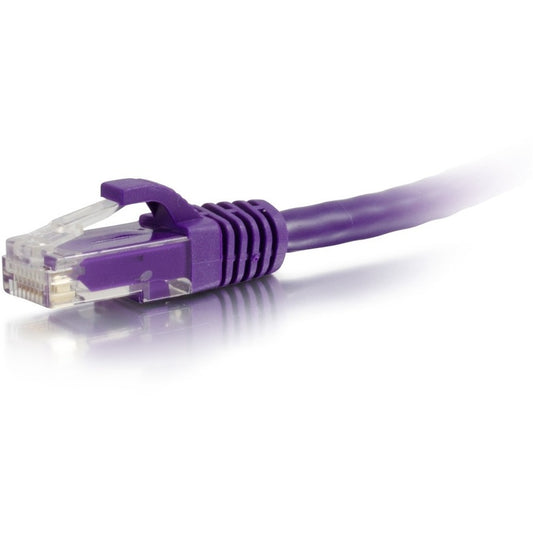 Câble Ethernet de raccordement réseau C2G Cat6a sans accroc non blindé (UTP) de 4 pieds - Violet 50820