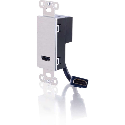 Plaque murale décorative C2G HDMI Pass Through - Aluminium 41042