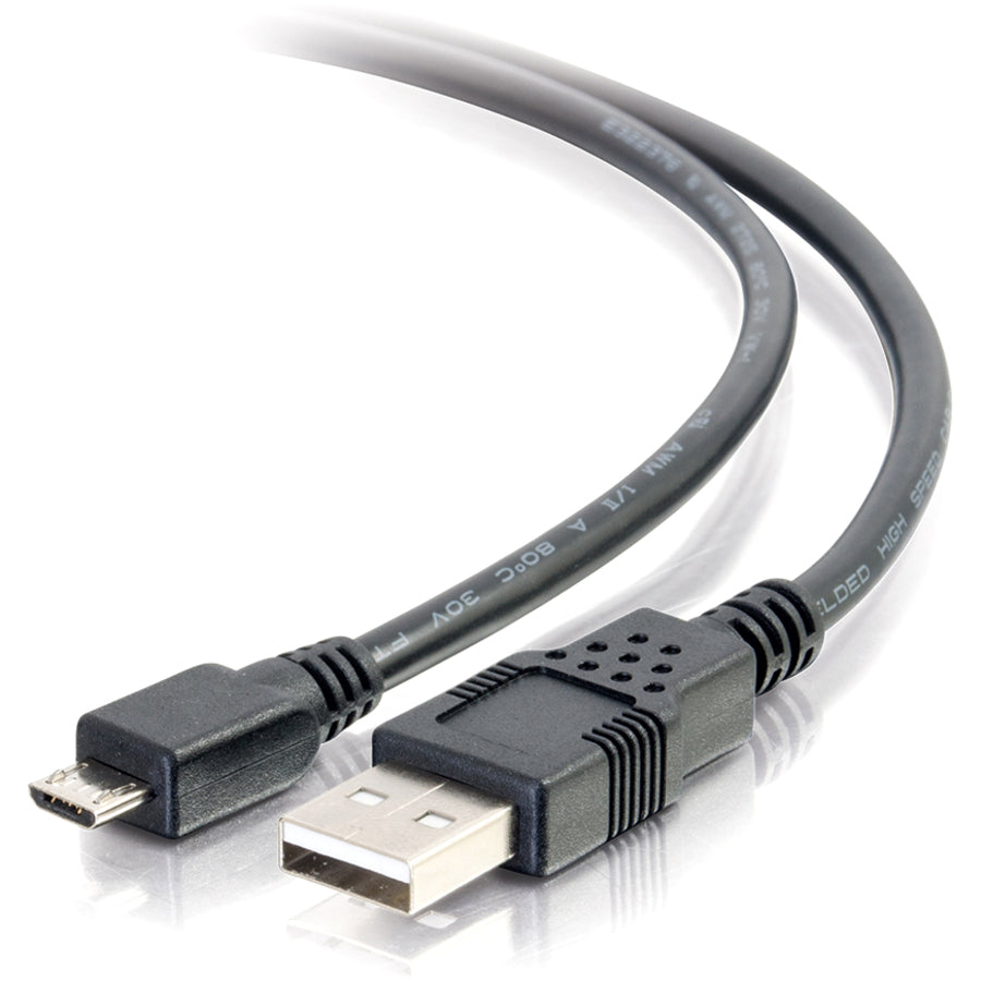 Câble USB 2.0 A mâle vers Micro-USB B mâle C2G 0,3 m (1 pi) 27423