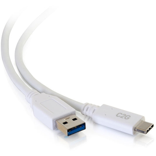 Câble USB 3.0 Type C vers USB A C2G 3 pieds Blanc M/M 28835
