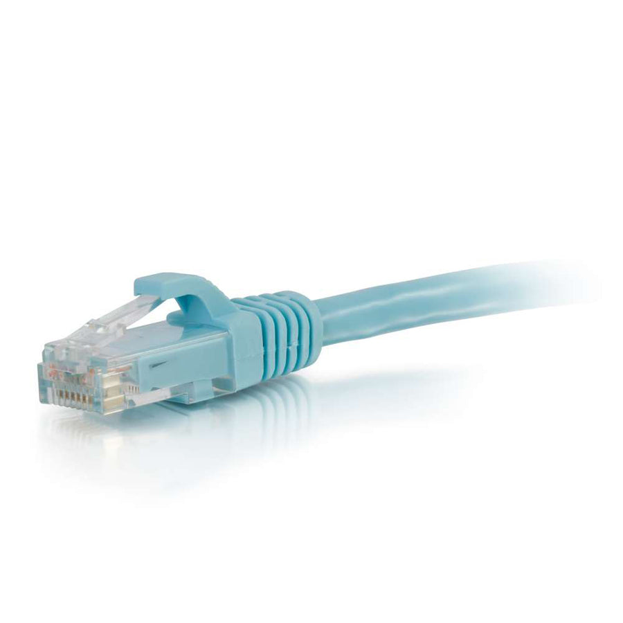 C2G 100ft Cat6a Snagless Unshielded (UTP) Network Patch Ethernet Cable-Aqua 50875