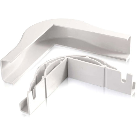 Coude externe conforme au rayon de courbure C2G Wiremold Uniduct 2800, blanc 16069