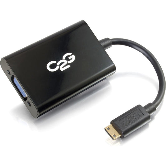 Adaptateur convertisseur C2G HDMI Mini mâle vers VGA et audio femelle Dongle 41354