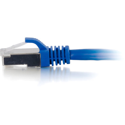 Câble de raccordement réseau blindé anti-accroc Cat6a de 3 pieds C2G (STP) - Bleu 00674