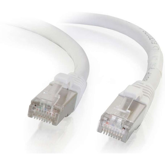 Câble Ethernet Cat6 C2G 7 pieds - Blindé sans accroc (STP) - Blanc 00920