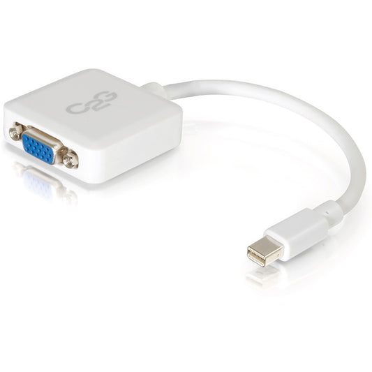 Adaptateur convertisseur Mini DisplayPort mâle vers VGA femelle 8 pouces C2G - Blanc 54316