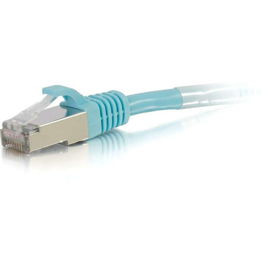 Câble de raccordement réseau blindé anti-accroc Cat6a de 6 pieds C2G (STP) - Aqua 00745