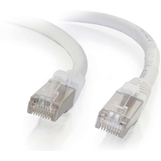 Câble de raccordement réseau blindé anti-accroc Cat6 de 1,5 m C2G (STP) - Blanc 00918