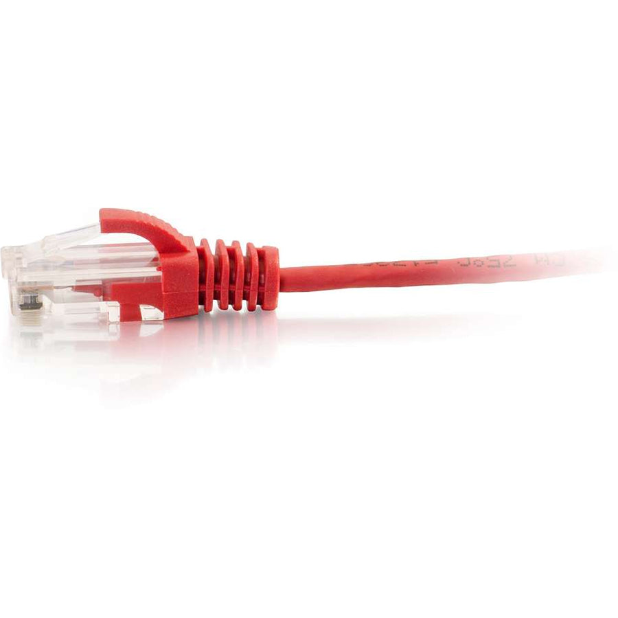 Câble Ethernet Cat6 C2G 3 pieds - Mince - Sans accroc non blindé (UTP) - Rouge 01166