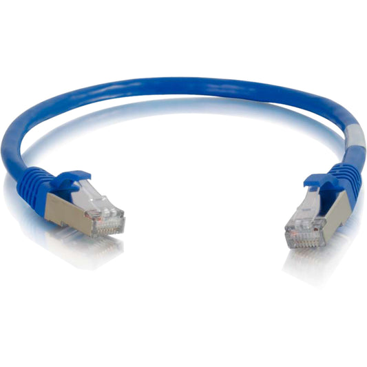 Câble de raccordement réseau blindé anti-accroc Cat6 de 6 po C2G (STP) - Bleu 00980