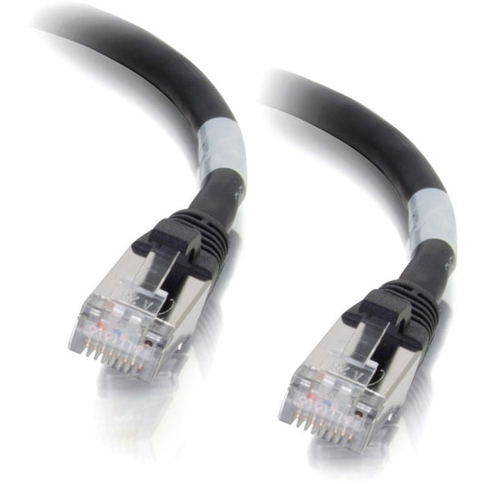 Câble de raccordement réseau blindé anti-accroc Cat6a de 1,5 m C2G (STP) - Noir 00710