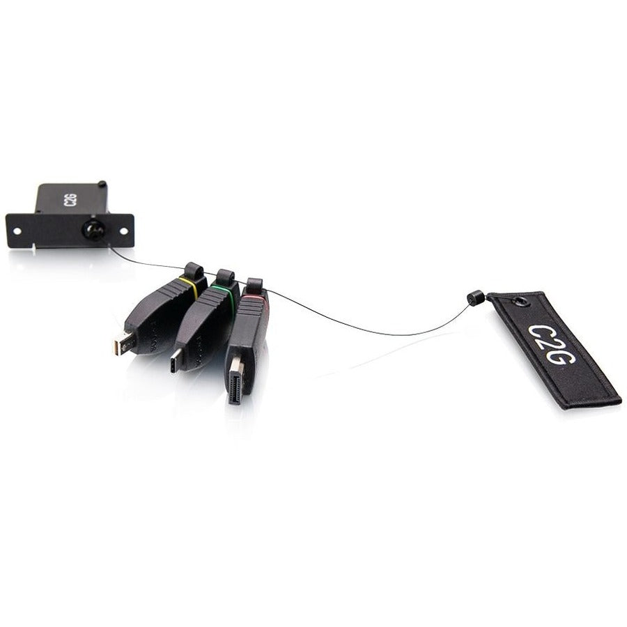 Adaptateur de table rétractable C2G 4K HDMI Ring - Code couleur mDP, DP, USB C 29880