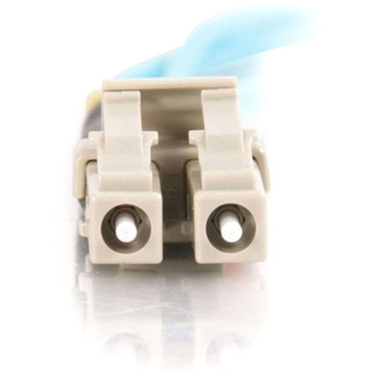 C2G 2m LC-LC 10Gb 50/125 OM3 Duplex Multimode PVC Fiber Optic Cable - Aqua 33046