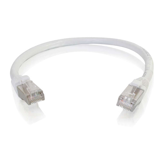 Câble de raccordement réseau blindé anti-accroc Cat6 de 6 po C2G (STP) - Blanc 00987