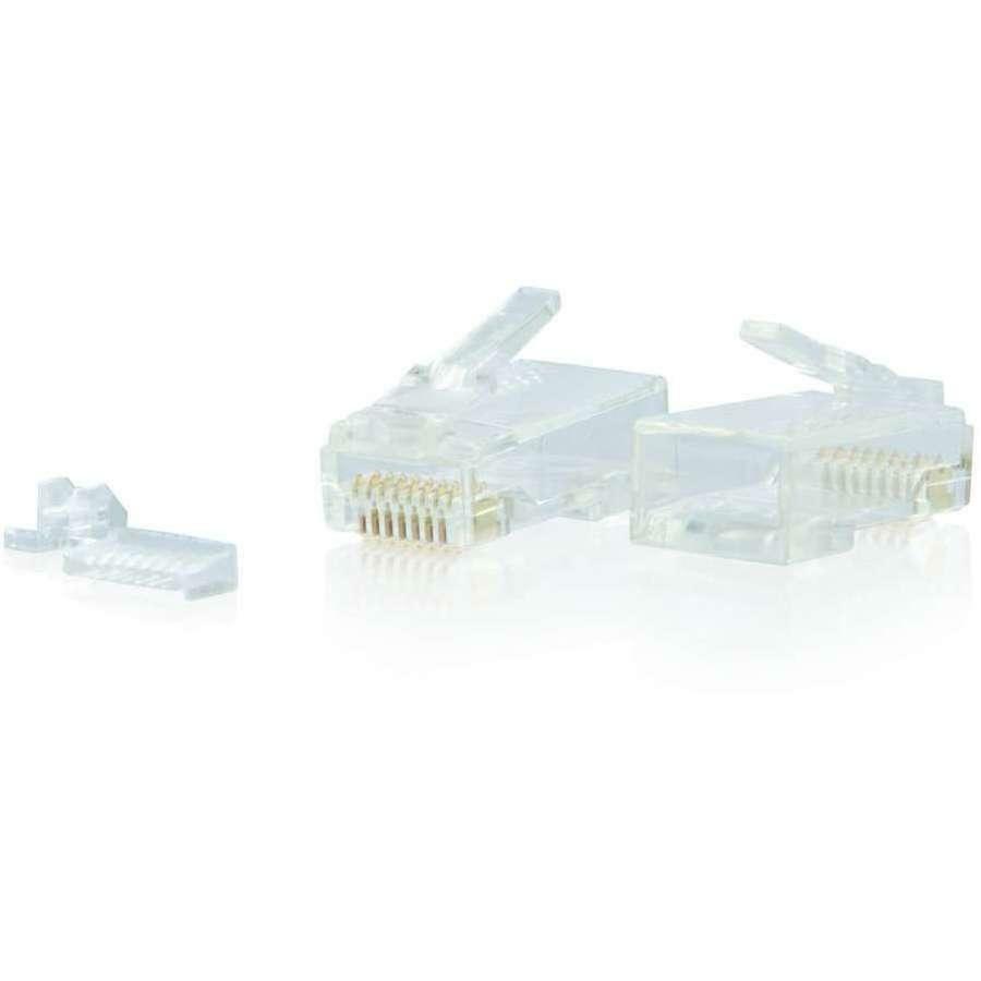 Fiche modulaire C2G RJ45 Cat6 pour câble rond solide/toronné - 50 pk 00889