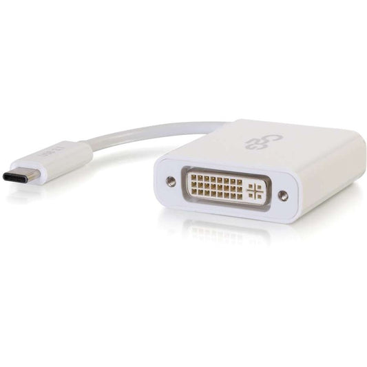 Adaptateur convertisseur vidéo USB-C vers DVI-D C2G - Blanc 29484