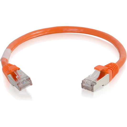 Câble de raccordement réseau blindé anti-accroc Cat6 de 6 po C2G (STP) - Orange 00985
