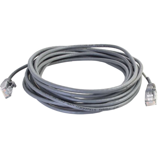 Câble de raccordement réseau fin C2G Cat5e 10 pieds sans accroc non blindé (UTP) - Gris 01047