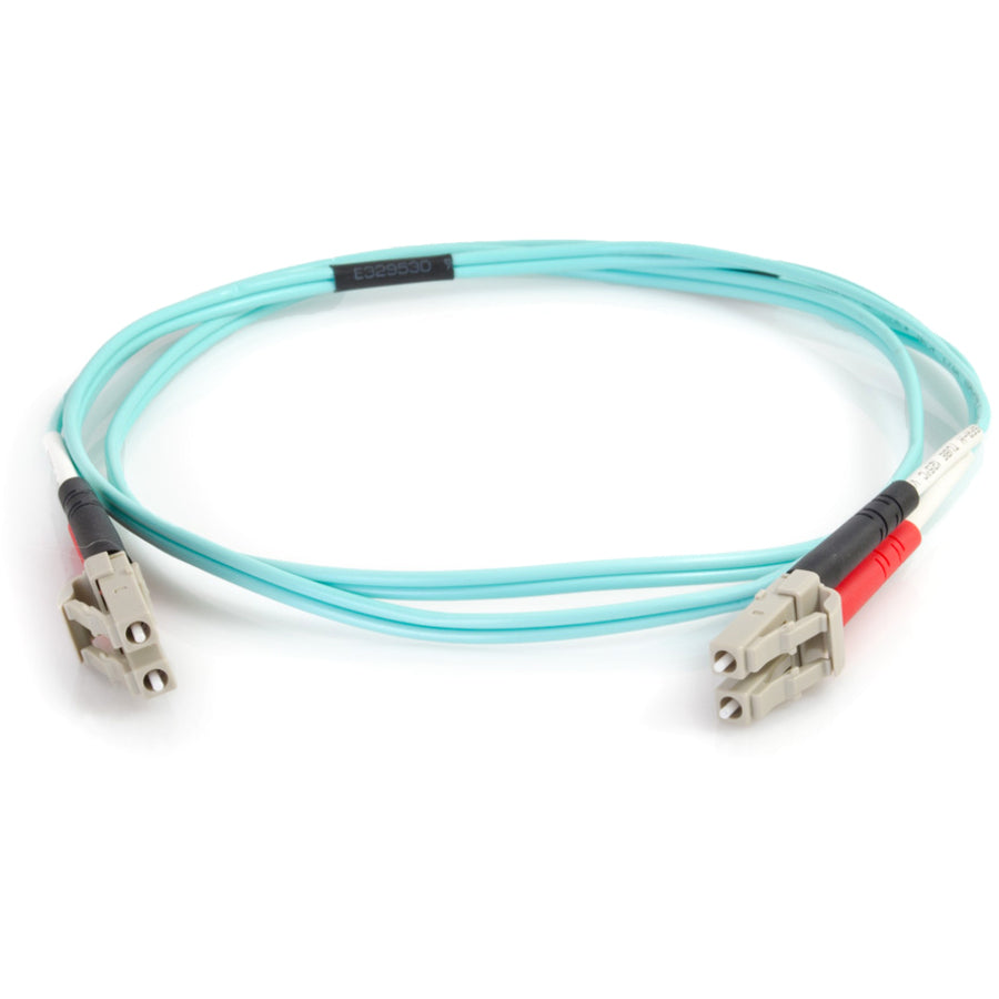 Câble à fibre optique PVC multimode duplex LC-LC 50/125 OM4 C2G 10 m - Aqua 01006