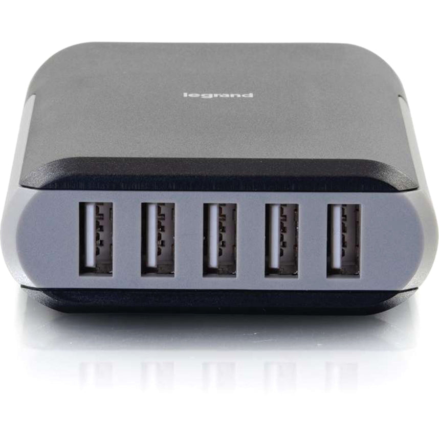 Chargeur mural USB 5 ports C2G - Adaptateur secteur vers USB, sortie 5 V 8 A 20278