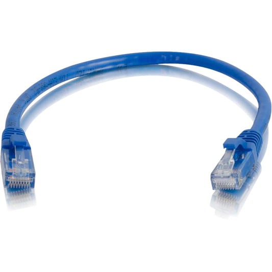 Câble de raccordement réseau C2G Cat6a 6 pouces sans accroc non blindé (UTP) - Bleu 00974