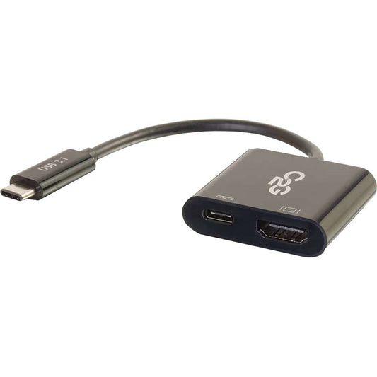 Adaptateur convertisseur USB C vers HDMI A/V C2G avec alimentation 4K 30 Hz - Noir 29531