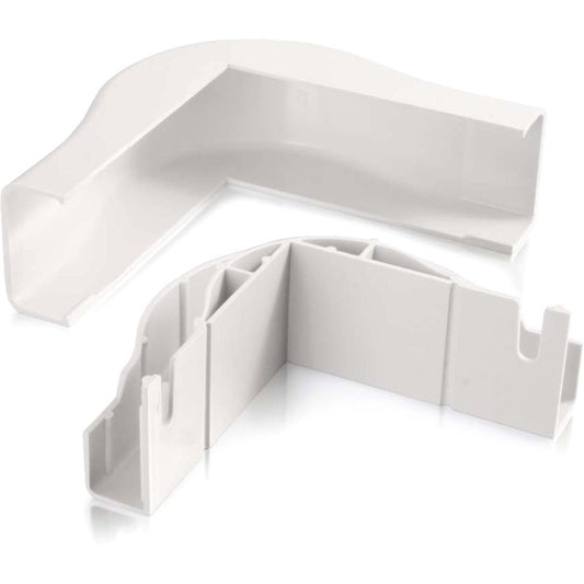 Coude externe conforme au rayon de courbure C2G Wiremold Uniduct 2900, blanc 16070
