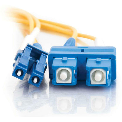 Câble à fibre optique PVC monomode duplex LC-SC 9/125 OS2 C2G 20 m - Jaune 37472