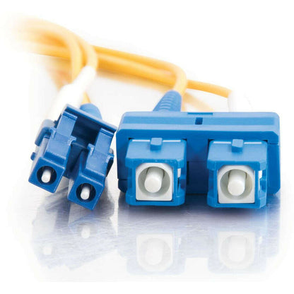 Câble à fibre optique PVC monomode duplex LC-SC 9/125 OS2 C2G 20 m - Jaune 37472