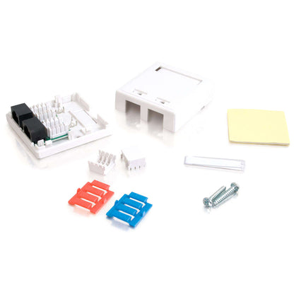 Boîtier de montage en surface C2G 2 prises Cat 5e 03837