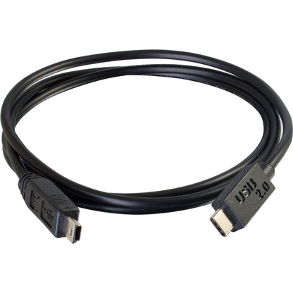 Câble USB 2.0 USB-C vers USB-Mini B M/M de 1,8 m de C2G - Noir 28855