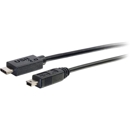Câble USB 2.0 USB-C vers USB-Mini B M/M de 1,8 m de C2G - Noir 28855