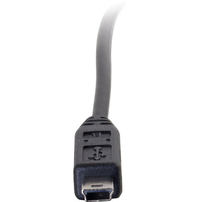 Câble USB 2.0 USB-C vers USB-Mini B M/M de 1,8 m de C2G - Noir 28855