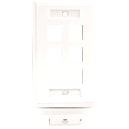 Façade réseau/multimédia Keystone C2G à 6 prises 03414