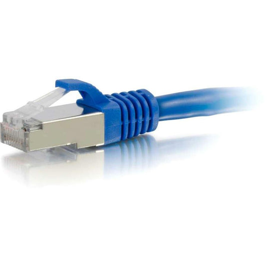 Câble de raccordement réseau blindé anti-accroc Cat6 de 8 pieds C2G (STP) - Bleu 00798
