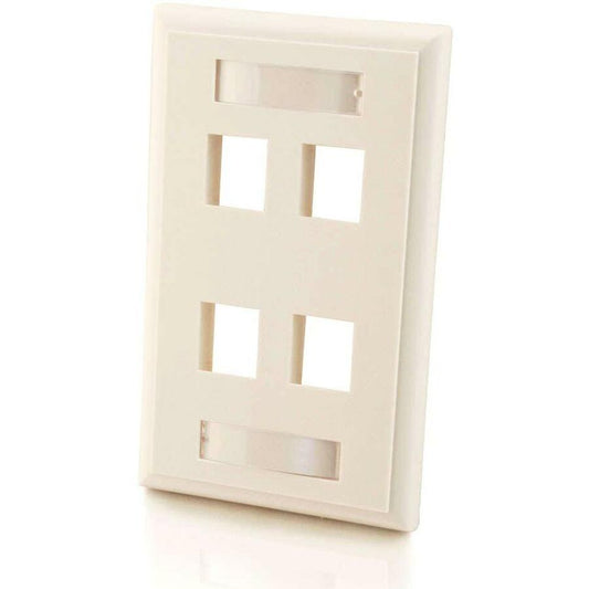 Façade réseau/multimédia Keystone C2G à 4 prises 03413