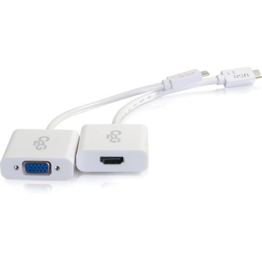 Kit adaptateur audio/vidéo USB-C vers HDMI ou VGA C2G pour Apple MacBook 30003
