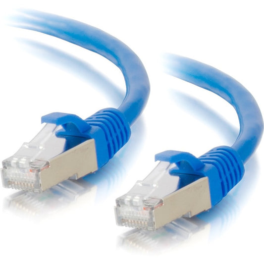 Câble de raccordement réseau blindé anti-accroc Cat6a de 1,5 m C2G (STP) - Bleu 00676