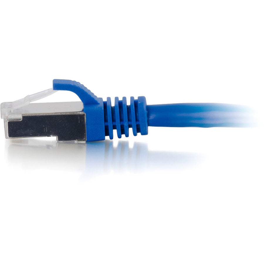 Câble de raccordement réseau blindé anti-accroc Cat6a de 1,5 m C2G (STP) - Bleu 00676