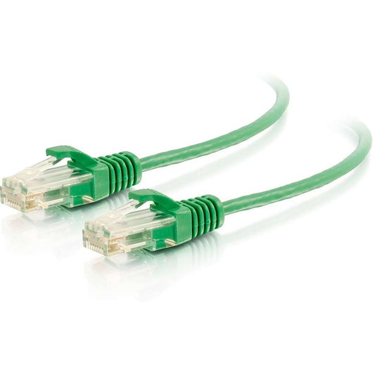 Câble Ethernet Cat6 C2G 3 pieds - Mince - Sans accroc non blindé (UTP) - Vert 01161