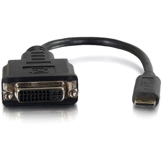 Adaptateur convertisseur C2G HDMI Mini mâle vers DVI-D femelle à liaison unique Dongle 41355