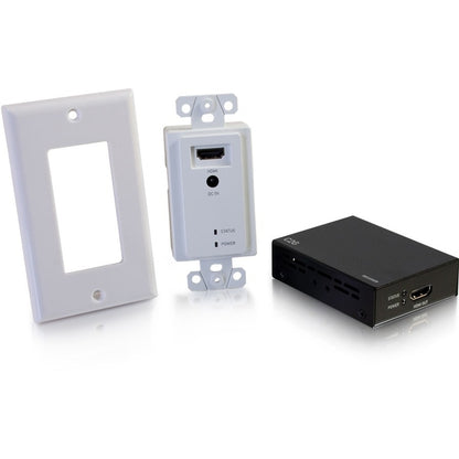 Kit d'extension HDMI C2G sur plaque murale Cat5/Cat6 vers boîtier jusqu'à 164 pieds (50 m) 60219