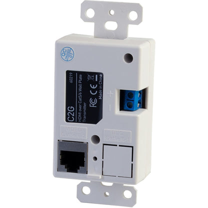 Kit d'extension HDMI C2G sur plaque murale Cat5/Cat6 vers boîtier jusqu'à 164 pieds (50 m) 60219