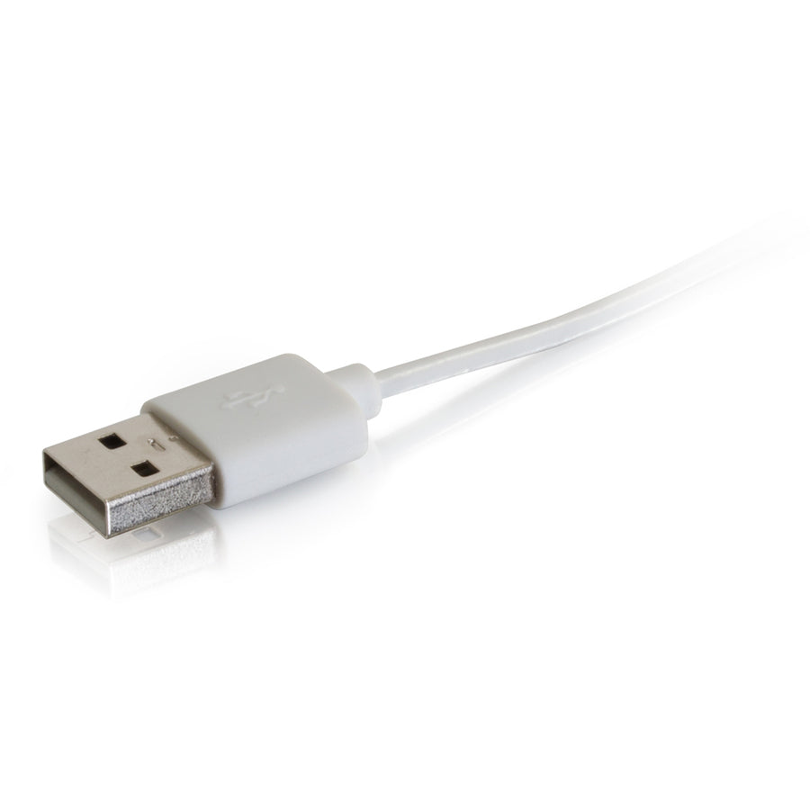 Câble de synchronisation et de chargement USB A mâle vers Lightning mâle C2G 1 m - Blanc (3,3 pi) 35498