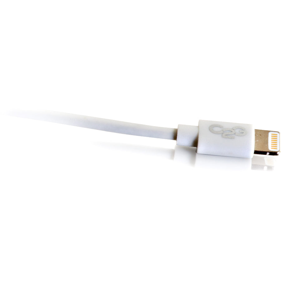 Câble de synchronisation et de chargement USB A mâle vers Lightning mâle C2G 1 m - Blanc (3,3 pi) 35498