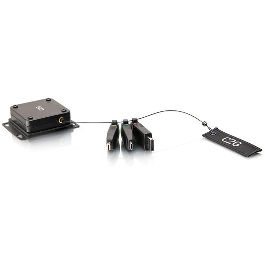 Adaptateur HDMI 4K universel rétractable C2G - Code couleur mDP, DP, USB C 29879