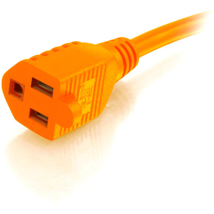 Câble d'extension d'alimentation de qualité hospitalière C2G 50 pieds 16AWG (NEMA 5-15P à NEMA 5-15R) - Orange 48061