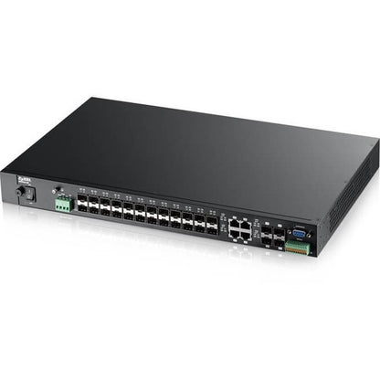 Commutateur Ethernet Gigabit de couche 2 de classe Telco ZYXEL MGS3520-28FDC