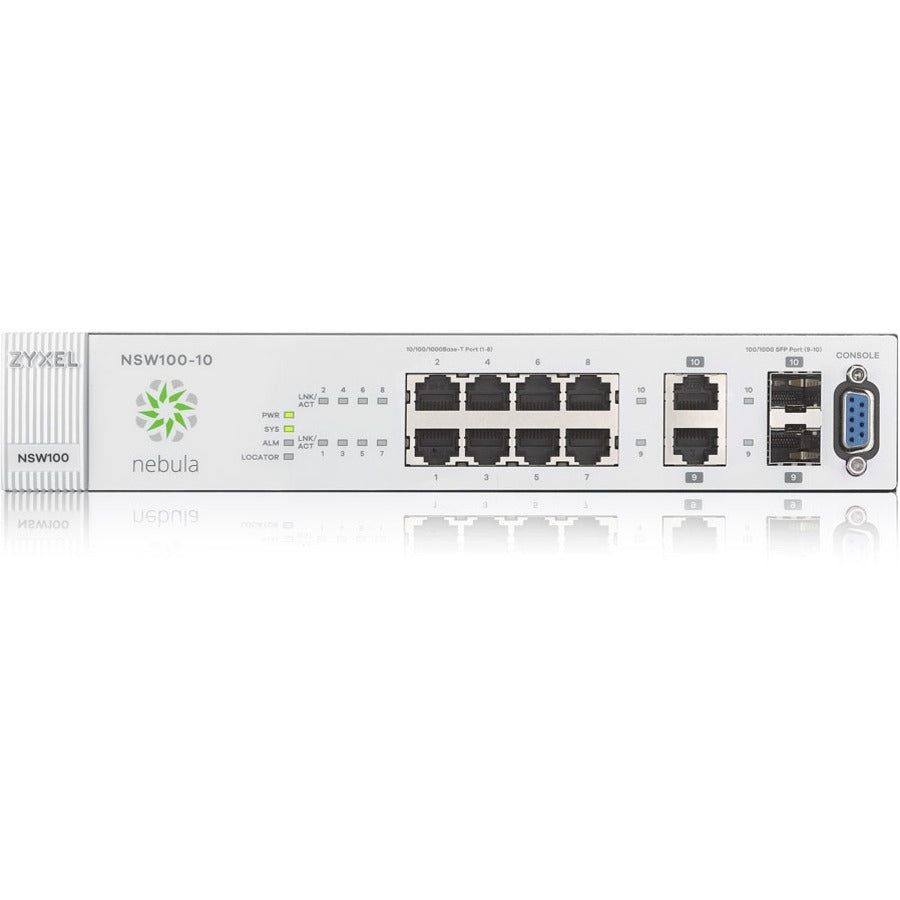 Commutateur géré dans le cloud Nebula GbE 8 ports ZYXEL NSW100-10